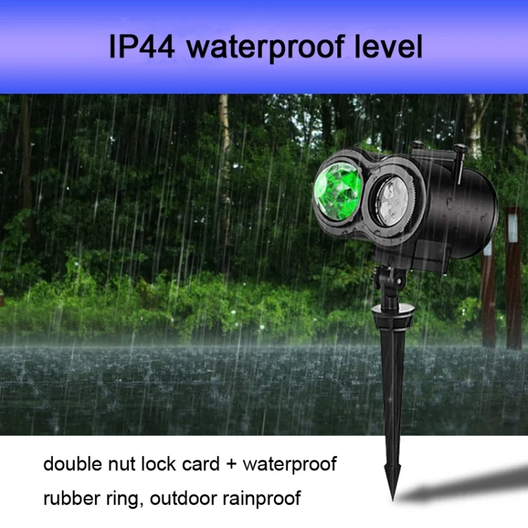 TBD06037423_B9.webp Not Easy To Fade Card Pattern 9W Double Cylinder Water Pattern Christmas Projection Light - Image 10