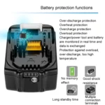 18V Hand Drill Lithium Battery Electric Tool Battery Pack For Makit BL1850 / BL1830 / BL1835 / LXT400 / 194204-5 - Image 7