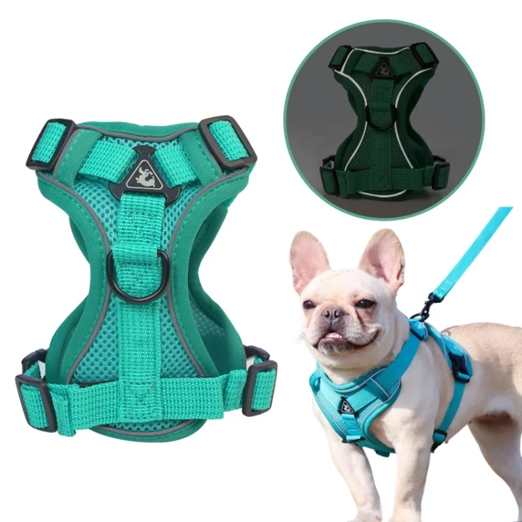 TBD06037462_B1.webp Pet Vest Harness + Traction Rope Set Reflective Breathable Dog Cat Harness - Image 2