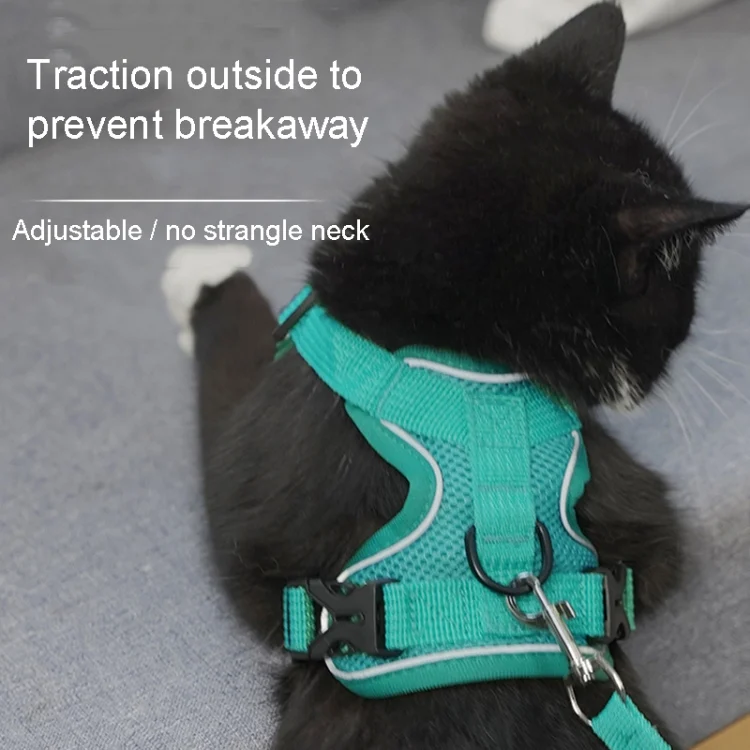 TBD06037462_B6.webp Pet Vest Harness + Traction Rope Set Reflective Breathable Dog Cat Harness - Image 7