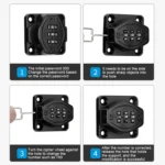 Screw Installation Cabinet Door Combination Lock Anti-Theft Drawer Lock - Image 9