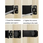 Screw Installation Cabinet Door Combination Lock Anti-Theft Drawer Lock - Image 10