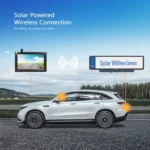 Solar Powered Rear View System Reversing Wireless Transmission Car Camera Display - Image 10