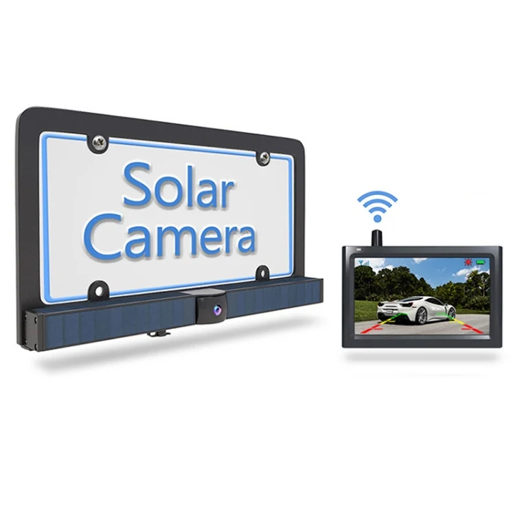 TBD06037559.webp Solar HD Wireless Integrated License Plate Frame Display Camera - Image 1