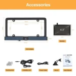 Solar HD Wireless Integrated License Plate Frame Display Camera - Image 3