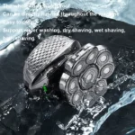 9 Knife Head Multifunctional USB Shaver Full Body Water Washing Shaver Men Hair Bald - Image 6