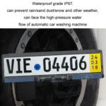 Solar Integrated License Plate Frame Vehicle Camera Wireless Reversing Display - Image 8