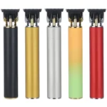 Hollow T-shape Ceramic Cutter Head USB Charging Engraving Electric Hair Clipper - Image 2