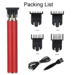 Hollow T-shape Ceramic Cutter Head USB Charging Engraving Electric Hair Clipper - Image 8