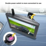 Solar License Plate Frame Wireless Transmission Reversing Camera Display - Image 3