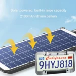 Solar License Plate Frame Wireless Transmission Reversing Camera Display - Image 4