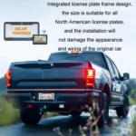 Solar License Plate Frame Wireless Transmission Reversing Camera Display - Image 8