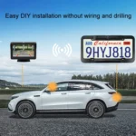 Solar License Plate Frame Wireless Transmission Reversing Camera Display - Image 10
