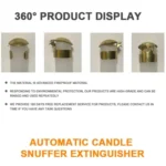 Automatic Candle Extinguisher Metal Candle Extinguishing Fire Clamp Candle Extinguisory Cover - Image 4