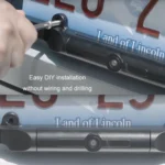 Solar Integrated License Plate Wireless Transmission Camera Reversing Display - Image 4