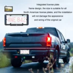 Solar Integrated License Plate Wireless Transmission Camera Reversing Display - Image 9