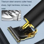 USB Rechargeable Digital Display Engraving Ceramic Knife Electric Hair Clipper - Image 5