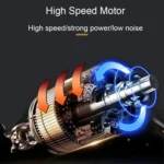 USB Rechargeable Digital Display Engraving Ceramic Knife Electric Hair Clipper - Image 6