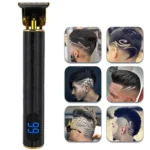 USB Rechargeable Digital Display Engraving Ceramic Knife Electric Hair Clipper - Image 7