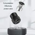 3sets For KIA KN Car Tire Valve Core Decorative Metal Cap - Image 4