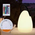 16 Colors LED Night Light with Handle Hanging Lantern USB Rechargeable Table Lamp