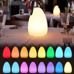 16 Colors LED Night Light with Handle Hanging Lantern USB Rechargeable Table Lamp - Image 5
