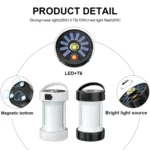 Camping Lantern Outdoor Solar Emergency Lights Multifunctional Tent Light - Image 3