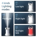 Camping Lantern Outdoor Solar Emergency Lights Multifunctional Tent Light - Image 7