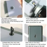 Anti-Corrosion Stainless Steel Panel LCD Digital Display Intelligent Automatic Fragrance Sprayer - Image 4