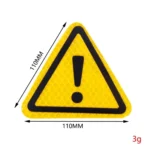 Car Tail Triangle Reflective Stickers Safety Warning Danger Signs Car Stickers - Image 3