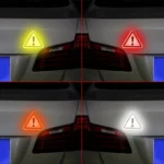 Car Tail Triangle Reflective Stickers Safety Warning Danger Signs Car Stickers - Image 5