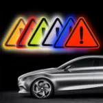 Car Tail Triangle Reflective Stickers Safety Warning Danger Signs Car Stickers - Image 6