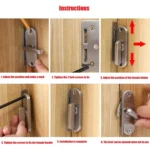 90 Degrees Right Angle Migration Door Hook Lock - Image 6