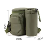 Men Shoulder Crossbody Bag Waist Pack With Removable Mug Pocket - Image 4