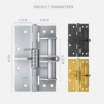 4 Inch Multifunctional Door Closer Automatic Door Closing Hinge - Image 3