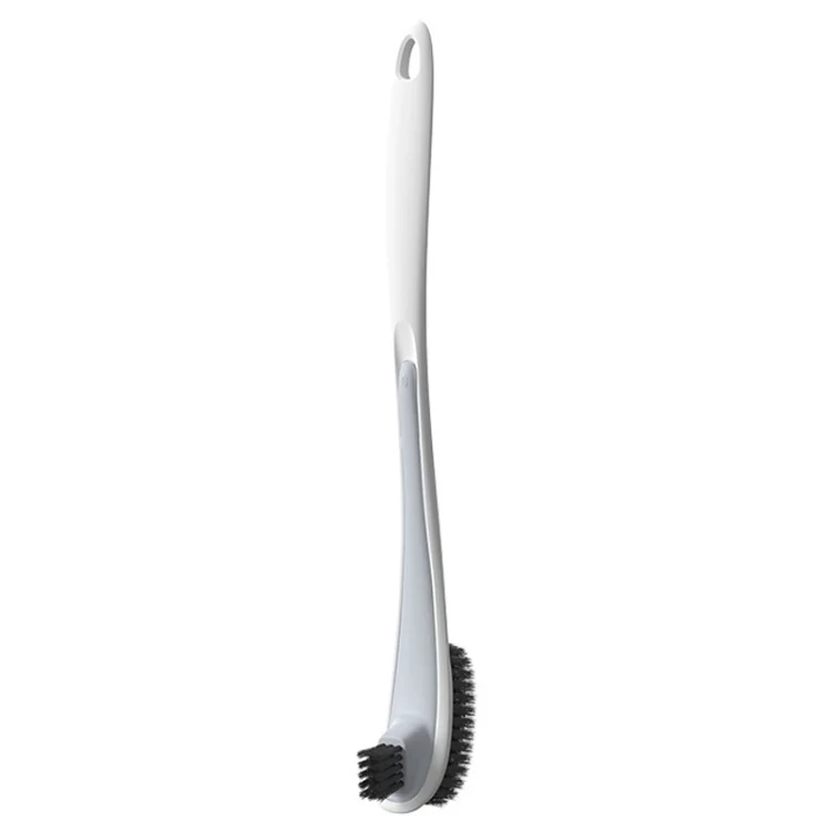 Double-sided Soft Hair Toilet Brush Toilet Long Handle Cleaning Brush