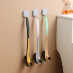 Double-sided Soft Hair Toilet Brush Toilet Long Handle Cleaning Brush - Image 2