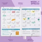 A5 Starry Sky Undated Planner Journal Financial Notebook - Image 5