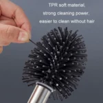 Bathroom Stainless Steel Base Leak-Proof Toilet Brush Set - Image 8