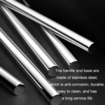 Bathroom Stainless Steel Base Leak-Proof Toilet Brush Set - Image 10