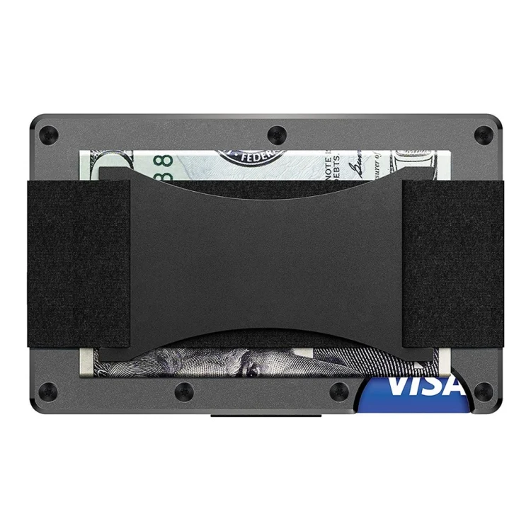 TBD06037671_B2.webp Credit Card Holder Wallets RFID Blocking Slim Metal Card Clip - Image 3