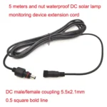 5m 12V/24V Monitoring Universal DC Pump Solar Light Extension Cable - Image 5
