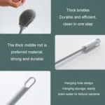 Long Handle Household Toilet Soft Rubber Toilet Cleaning Brush - Image 6