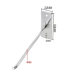 10pcs 4mm Thick Nail Wall Display Jewelry Hooks Single Wire Hook - Image 3