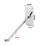 2pcs 6mm Thick Nail Wall Display Jewelry Hooks Single Wire Hook - Image 3