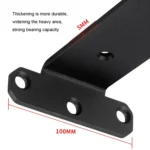 5mm Thick Triangular Bracket Bookshelf Partition Plate - Image 2