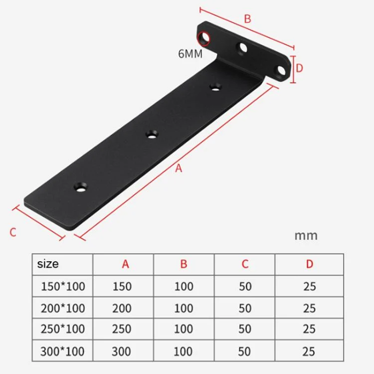 TBD06037768_B8.webp 5mm Thick Triangular Bracket Bookshelf Partition Plate - Image 9