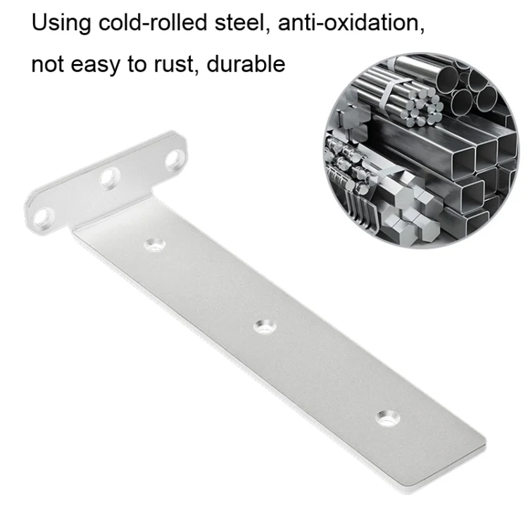 TBD06037776_B2.webp 5.5mm Thick Stainless Steel Triangular Bracket Bookshelf Partition Plate - Image 3