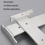 5.5mm Thick Stainless Steel Triangular Bracket Bookshelf Partition Plate - Image 4
