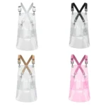 Transparent TPU Apron Solid Color Webbing Adjustable Work Apron - Image 2